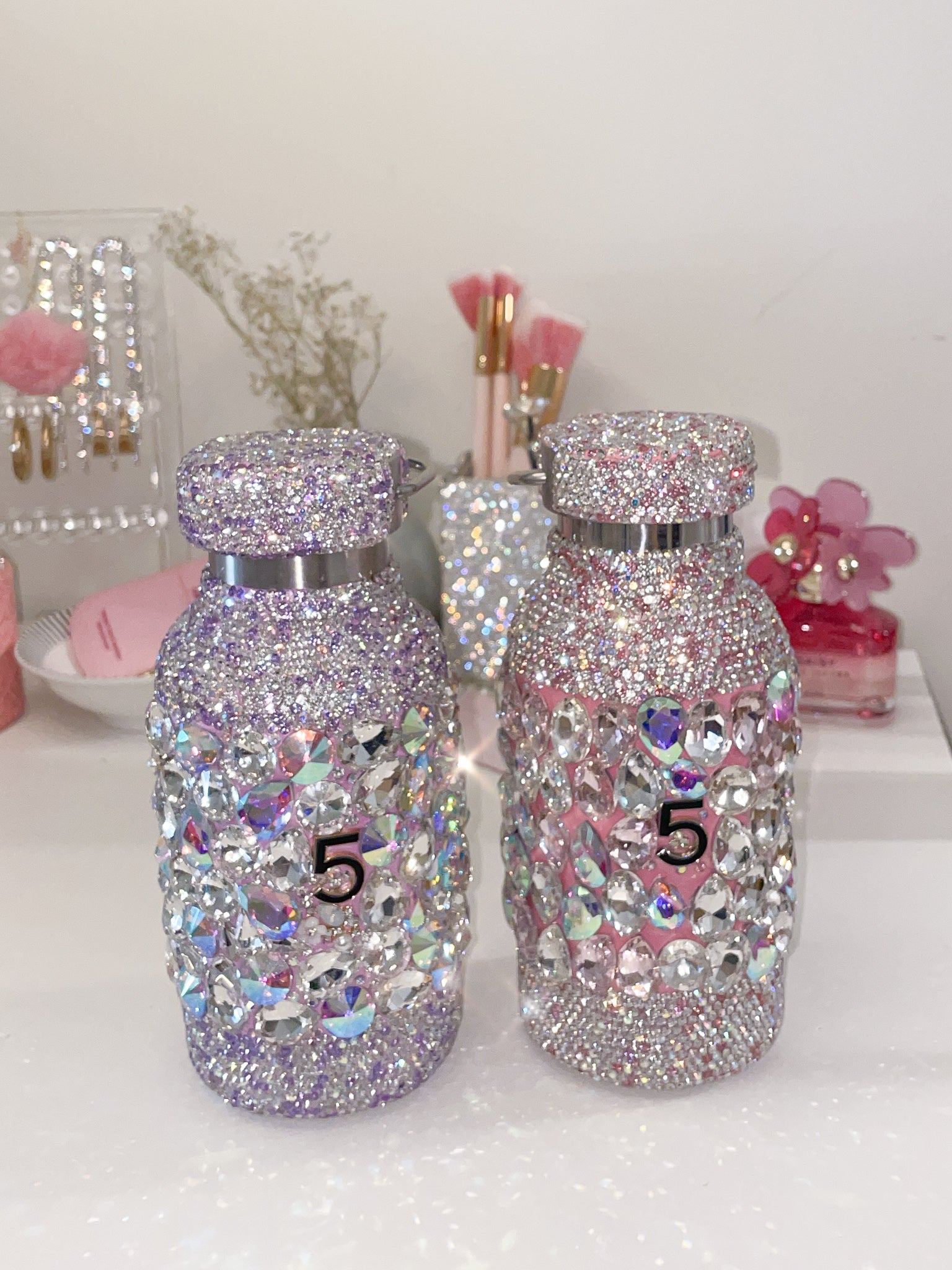 Rhinestones Bling Water Bottle 20 oz