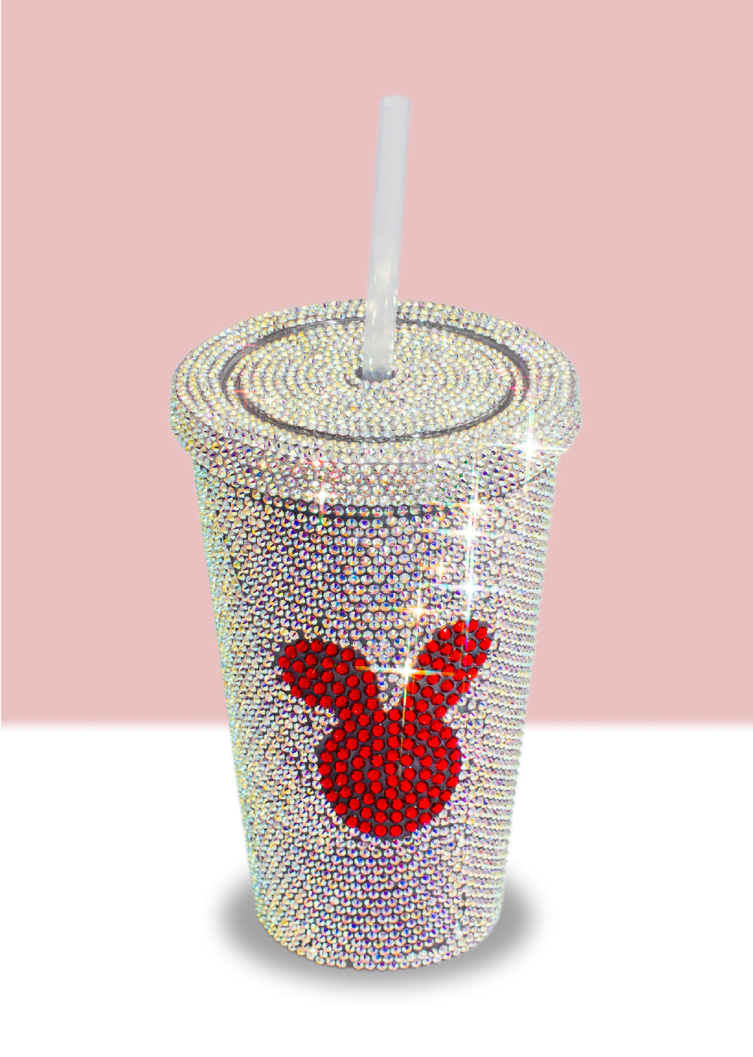 Bling Stainless Steel Tumbler with Straw