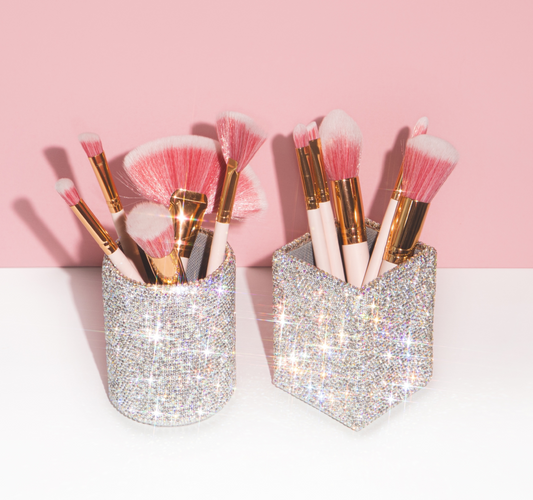 Bling Makeup Brush Holder (Round/Square)