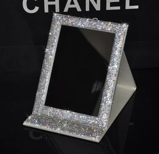 Bling Foldable Portable Stand Mirror