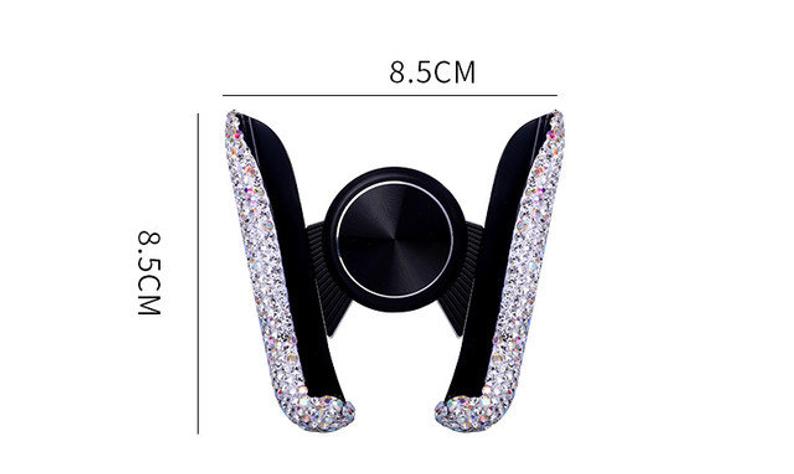 Crystal Pillars Car Mobile Phone Holder (Universal: Iphone & Android)